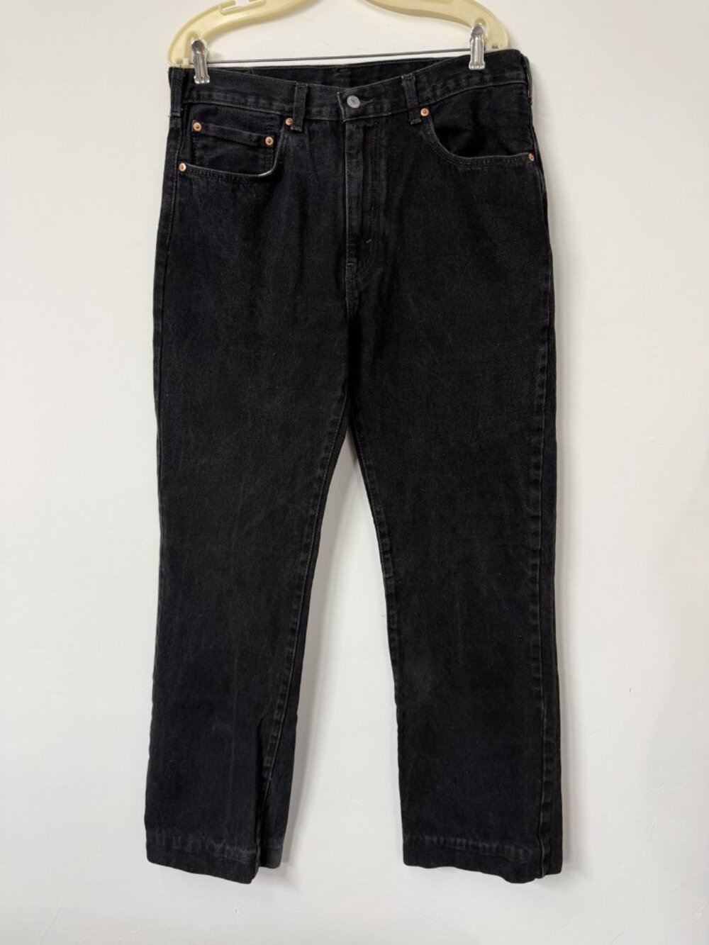 Vtg Levis 517 Jeans Men 36x34 Black Boot Cut Y2K Western Rodeo Grudge Denim